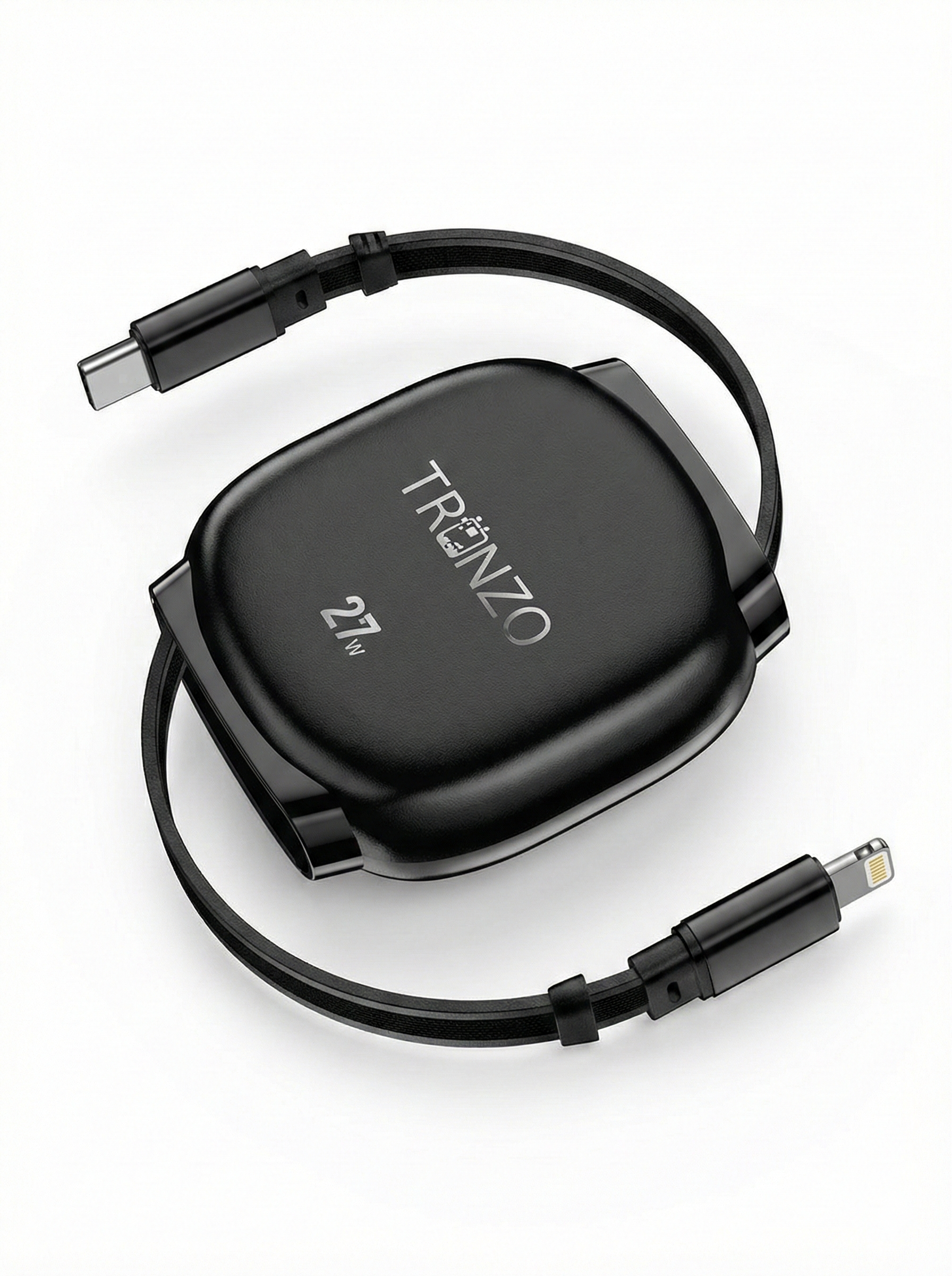 TRONZO DC-09 27W USB-C to Lightning Retractable Fast Charge Cable